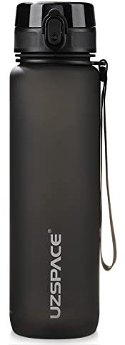 UZSPACE Trinkflasche 500ml/800ml/1L, Sport Trinkflasche Kinder Auslaufsicher, Tritan & BPA-frei Wasserflasche für fahrrad, fitness,Outdoor