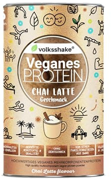 Veganskt protein – krämig körsbär – 1 kg – rent vegetabiliskt protein från 12 källor – grodd och sojafri – med chia, hampa, quinoa – premiumkvalitet från sjön