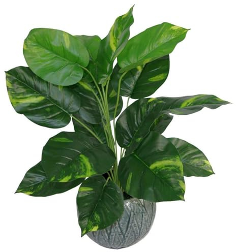 Leaf Design UK Realistische große künstliche Blattpflanze mit Topf Devils Ivy, 60 cm, Devils Ivy, 60 cm, AZ-Foliage
