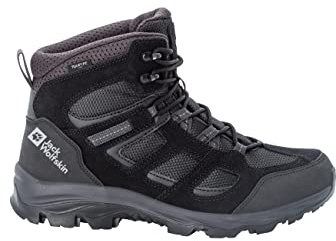 Jack Wolfskin Vojo 3 Texapore Mid M 2022 utomhusskor för män, Svart, 40 EU