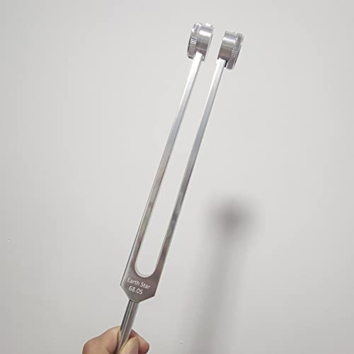INKPO Low om Stimmgabel 68,05 Hz, gewichtete Stimmgabel für Klangtherapie, Erdfrequenz, reduziert Schwellungen und fördert die Entspannung
