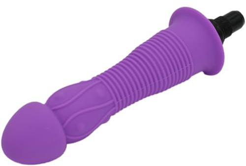 SANNMAO Violetter Silikon-Massagepistolenkopf – tiefenwebe-Massagegerät für Rücken- und Nackenmuskelentlastung & tragbares elektrisches Körpermuskelmassager (R4 13,9 cm)