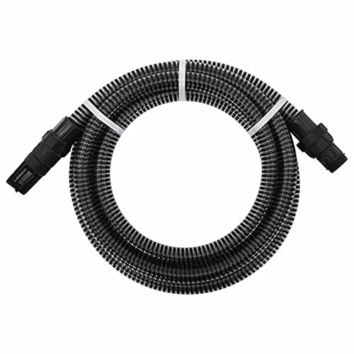 Rantry Saugschlauch mit PVC-Anschlüssen 4m 22mm schwarz