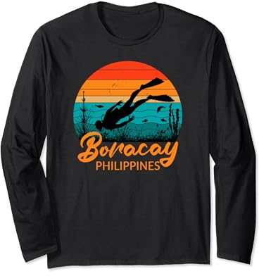 Boracay Philippinen Schnorcheln Tauchen Langarmshirt