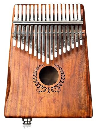 Kalimba Instrument Kalimba-Daumenklavier Mit 17 Tasten Mit Drahtwicklung An Lautsprecher-Tonabnehmer Angeschlossen