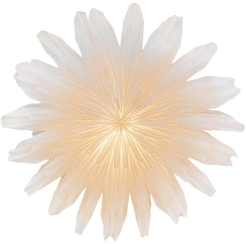 Mea-Living STELLA CATALEYA weiß 60 cm, Papierblume aus Pergamentpapier - Leuchtstern, Papierstern, Weihnachtsstern