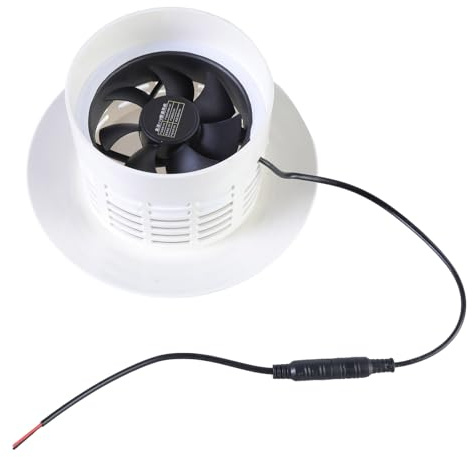 Ventilateur extracteur d'air puissant pour salle de bain 12 V 3 W pour une réduction rapide et des odeurs