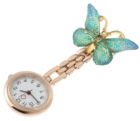 Holibanna Krankenschwesteruhr Clip on Analog Quarzuhr Hängende Taschenuhr Aus Robustem Material Für Ärzte Pflegepersonal Damen Medical Einsatz