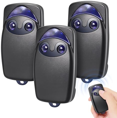 433 MHz telecomando porta garage compatibile con Flo2r-s, 2 canali Hansender per N1ce ONE1, ON1, ON2E,FLO2R-S,FLO2RE, telecomandi per cancello, automatizzato, 3 pezzi