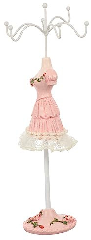 LIFKOME Schmuckständer Damen Mannequin Schmuckhalter Kleiderform Schmuck-organizer Mit Kreativem Design Stabil Dekorativ Für Halsketten Und Ohrringe Als Desktop Schmuckhalter Und Aufbewahr