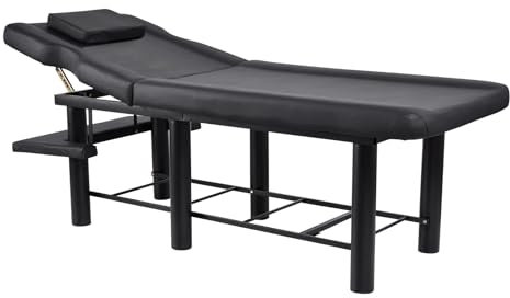 Generisch Hochleistungs-Massagetisch, Verstellbarer Massagetisch,Spa-Tisch mit Verstellbarer Rückenlehne | Wachsbett, trägt bis zu 200 kg, Robustes Bett, Massagezubehör für Schwangere Patienten