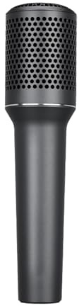 SPYMINNPOO Microfono a Condensatore Portatile, Capsula Oro 16 Mm Portatile e Microfono in Lega di Zinco Cavo XLR per Streaming Live, Registrazione e Fase