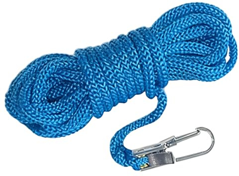 Corda Multiuso Retrattile - Nuovo Tipo Di Fissaggio Con Fibbia Tensionamento Facile E Sicuro | Kit Ancoraggio Cavi Portatile | Per Esigenze Di Fissaio E Ancorgio All'aperto,