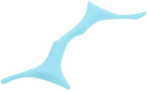 DIYEAH Plantilla de Guía para Cejas Plantilla para Cejas de Silicona Azul Herramienta de Maquillaje Ergonómica para Mujeres y Niñas