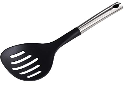 Xavax 00111428 espumadera de cocina Nylon - Espumaderas de cocina (Negro, Nylon, Acero inoxidable, 200 °C, 10,7 cm, 355 mm)