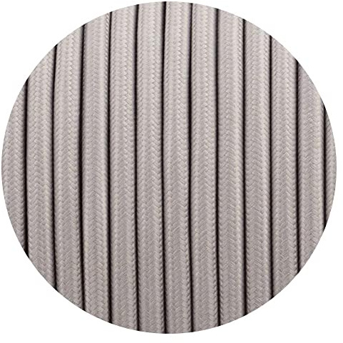 5 Meter Vintage 2 Core Round Electric Cable Fabric Covered Wire Italian Braided 0.75 mm Electrical Cable Flexible Wire for Lighting Other Appliances