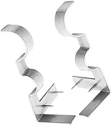 2 soportes dobles para barra de cortina de metal resistente para sala de estar, dormitorio, postes de cortina (plateado)