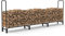 unho Range Bûche Extérieur Bois Jardin: 345x117x35cm Rangement Bûche Charge 408kg Serre Bûche XXL Porte Bûche Intérieur Étagère en Métal pour Bois de Cheminé