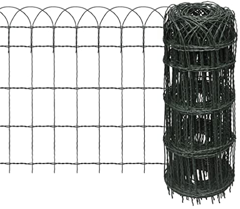 INLIFE Beetzaun Pulverbeschichtetes Eisen 25×0,65 m,13.8kg,141074