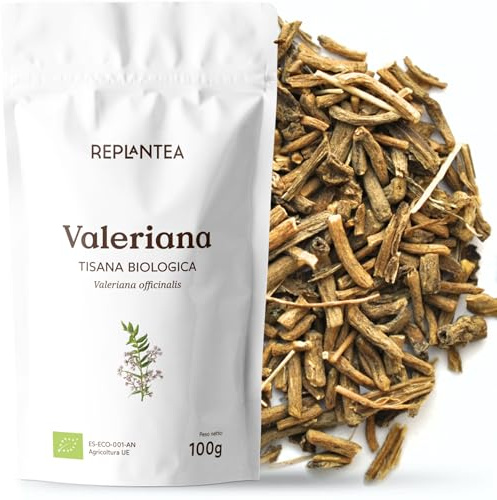 RADICE DI VALERIANA 100% BIO 100g (50 Tazze) | Valeriana per Infuso e Tisana Limpia e Pulita REPLANTEA