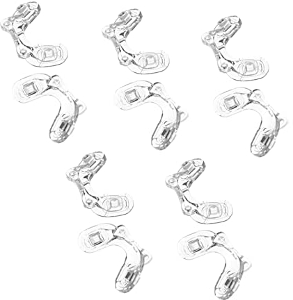 Cabilock 1 Satz 5 Paar Weiche Silikon-nasenpads Brillen Nasenpads u Form Machen Medizinisch Klein Klare Gläser Abdeckung Weiße Brille Halter Kieselgel Kind Brillenauflage Mini