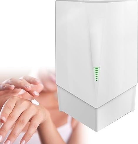 XDLYWUZIQ Asciugamani Elettrico 6-10 Secondi per Asciugare, Asciugamani Elettrico da 1500 W, Asciugamani Automatico a Parete, Asciugamani Automatico a Induzione per Cucina, Bagno E Toilette,White