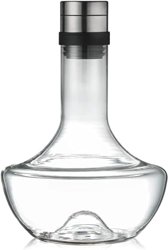 Decanter per vino rosso, 1000ML Grande Decanter Fatto A Mano di Cristallo Vino Rosso Brandy Bicchieri di Champagne Decanter Bottiglia Brocca Versatore Aeratore for la Famiglia Bar