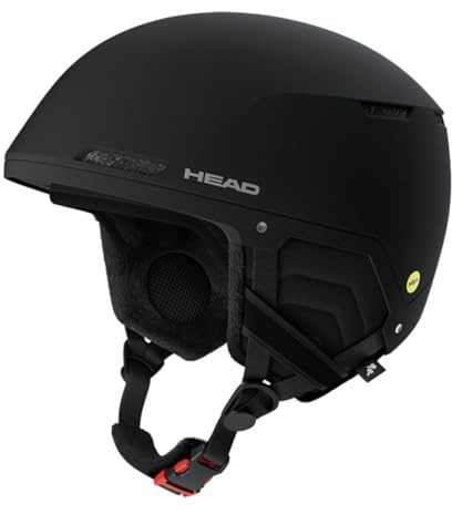 HEAD Unisex vuxen kompakt Evo MIPS skid- och snowboardhjälmar, svart, XS/S