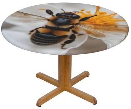 SSGVLPTO Runde Tischdecke mit Wabenmuster, runde Tischdecke, Picknickdecke, elastischer Stoff