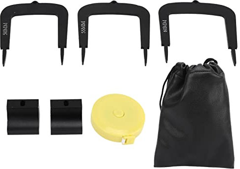 Alomejor 3-teiliges Golf-Putt-Ausrichtungstor, Putting-Trainingshilfe aus Aluminiumlegierung mit PU-Aufbewahrungstasche für den Innen- und Außenbereich