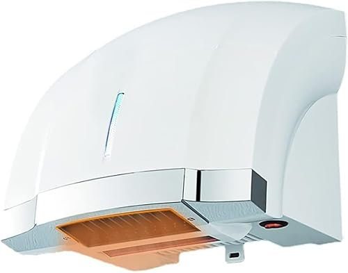 ERSINIAN Sèche-Mains à Induction Automatique, sèche-Mains électrique 1800 W avec 10 lumières LED, sèche-Mains intelligents pour Salle de Bain, température constante, Chaud et Froid réglables