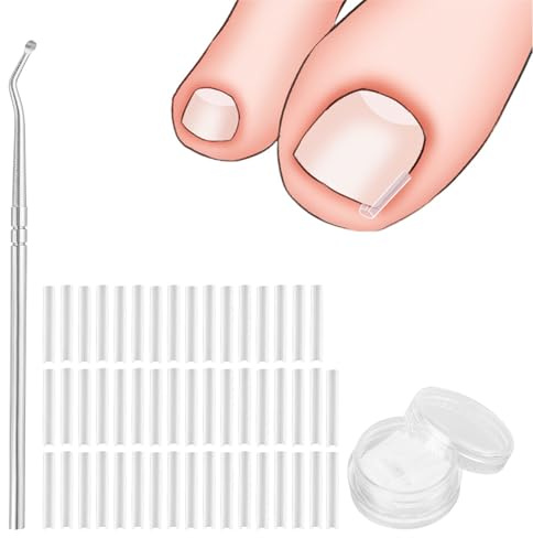 zoerbufan Set di Unghie Incarneato 51 pz, Unghia Incarnita Alluce Utensili per Unghie Incarnite Strumento per Unghie, Sollevatore Per Unghie Incarnite