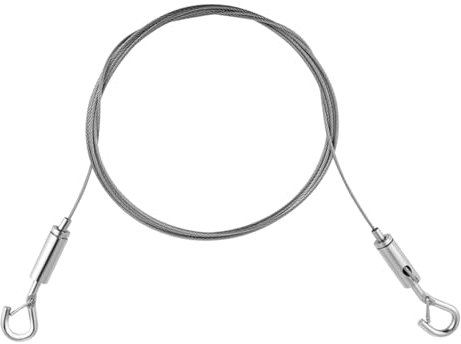 Adjustable Picture Hanging Wire Kit with Hooks, 2m x1.5mm Stainless Steel Heavy Duty Mirror Hanging Wire Rope for Hardware Picture Hook Photo Frames Hold Up to 44lb/20kg(1 Pc)