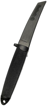TEKKA BUDO Trainingsmesser Soft mit Tantoklinge 30,5 cm schwarz - Gummimesser Selbstverteidigung Training