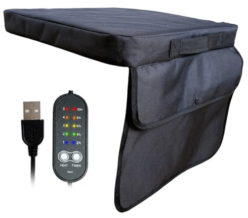 Générique Coussin Chauffant pour Chaise | Coussin pour Gradin avec 5 Niveaux de Chauffage,Tapis Pliant pour Intérieur en Voyage Pêche Chasse Extérieur Camping Hiver