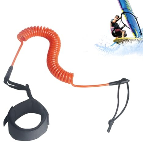 lyanny Leash con Sicurezza per Paddleboard,Corda Elastica di Sicurezza per la Gamba da Tavola da Surf - Leash di Ricambio per Paddleboard,per Uomini Donne Adulti Giovani Adolescenti Principianti