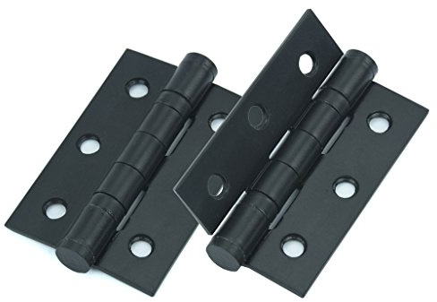 Premium Qualität M4TEC ZD4 Schwarzes Innenraum Stahl-Türband - Robust, haltbar & leichte Montage - Aufschraubband mit 2 Kugellager-Laufringen - Ideal für allgemeine Verbindungen & Möbel. 2 Stk