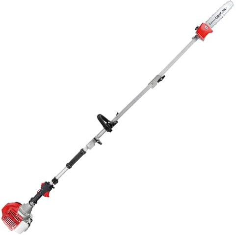 Valex Svettatoio a Scoppio Montana 33 Catalizzato, 33cc 2 Tempi, Potatore Telescopico, Barra Oregon da 30,5cm