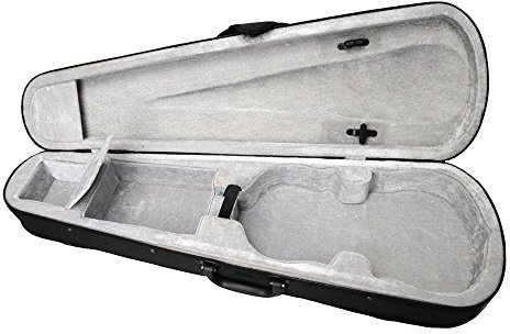 4/4 Full Size Violin Hard Case,Professional Triangular Lightweight Suspension Carry Violin bag (Gray)