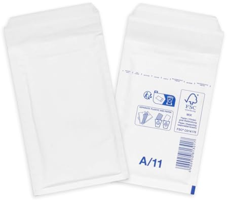 smiley pack Luftpolstertaschen Größe A1 Weiß 120 x 175 mm 800 Stück