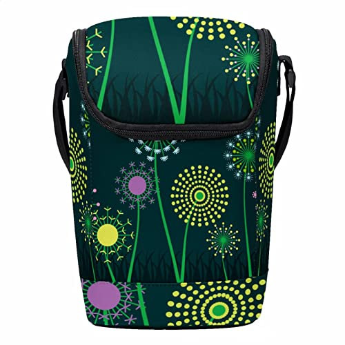 HOHODIY Lonchera colorida verde oscuro para niños y niñas, lonchera reutilizable para niños y niñas, bolsas bento para la escuela y viajes