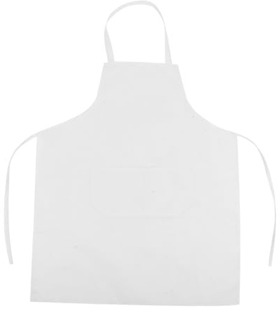 SHERCHPRY Weisse Kochschürze Mit Taschen Ärmelloser Neckholder-style Küchenschürze Aus Strapazierfähigem Polyester Für Küche Und Hotel