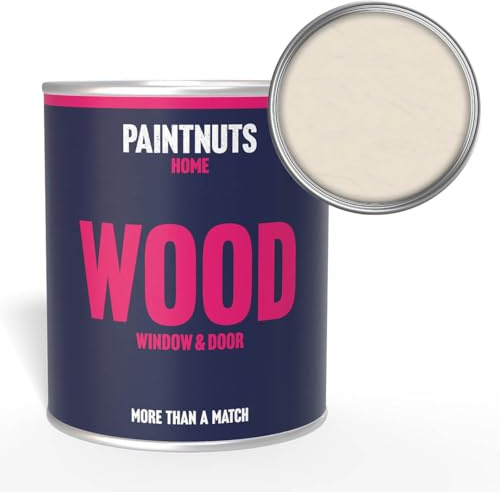 Paintnuts Wood Window & Door Paint - RAL-9001 - CREAM Satin 250ml Tin