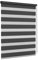 Jalousiescout Doppelrollo Klemmfix ohne Bohren & mit Bohren, 70x120cm Schwarz Rollo Fensterrollo lichtdurchlässig & verdunkelnd，Sonnenschutzrollo Zebrarollo für Fenster & Türen