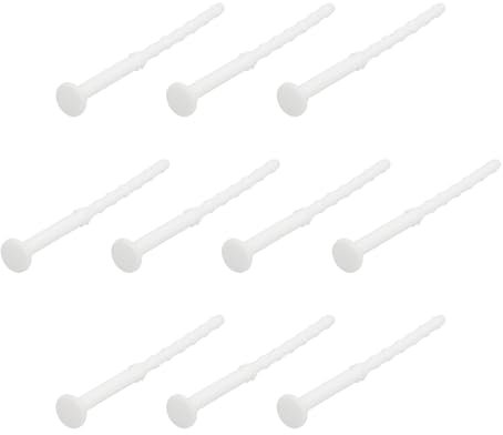 sourcing map 20Pcs Clou à Absorption de Choc en Caoutchouc pour Ventilateur, Vis de refroidissements pour Matériel Informatique, Anti-Bruit, en Caoutchouc de Silicone Antichoc pour Pc, Blanc