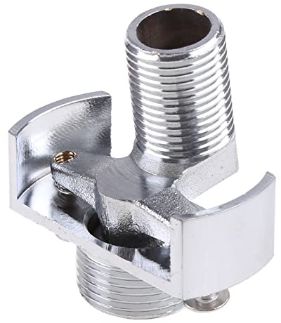 Adaptador de cabezal de ducha con pie curvo en ángulo, tornillo excéntrico, accesorios de grifo de ducha