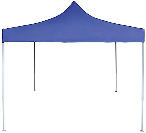 AUVYI Terrassenpavillon Faltbar 2x2 m Stahl Blau UV- und Wasserbeständig Partyzelt Einfach Verstauen und Transportieren Festival-Zelt für Grillpartys Familientreffen Picknicks Camping
