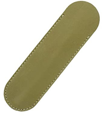 TOGEVAL Stiftetasche Aus Echtem Leder Stiftehalter Handgefertigt Stiftetasche Organizer Für Tintenroller Füllfederhalter Kugelschreiber Olivgrün