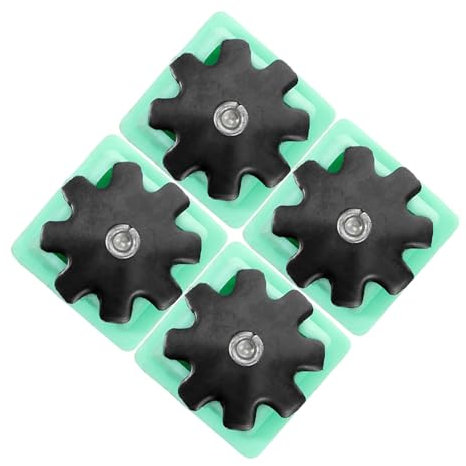 jojofuny 4 Pcs Scaffold Feet Covers Plastic Pads Foldable Scaffold Leg Protector Covers Insulation Mats for Building Scaffolding Accessories Foot Pads for 25mm Square Tubes