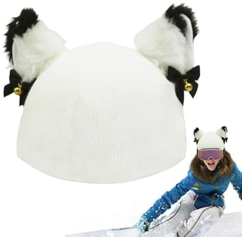 Skidhjälmskydd,Snowboardhjälmskydd Hjälmtillbehör med Bells Cat Ears